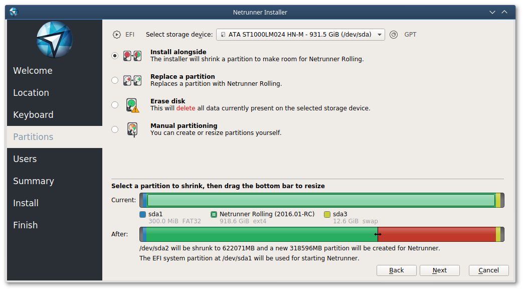 lightweight linux distro for efi